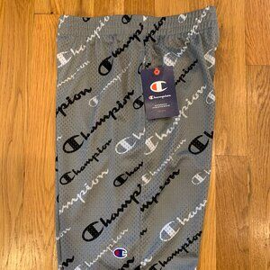 NWT Champion Boys Mesh Shorts GREY Size LARGE